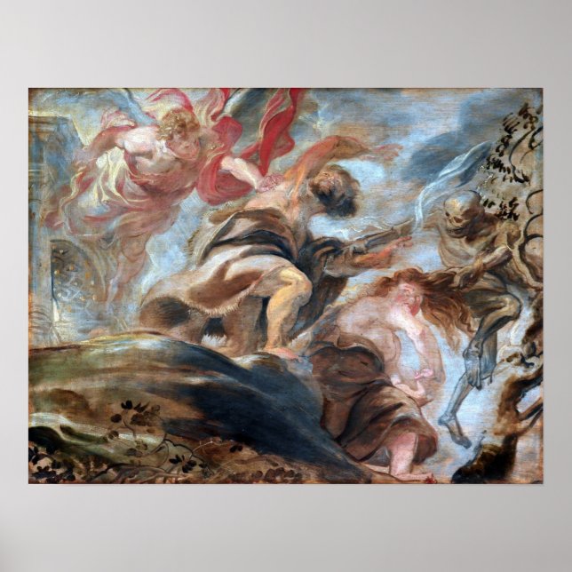 Rubens - Fördrivning från Edens lustgård Poster (Framsidan)