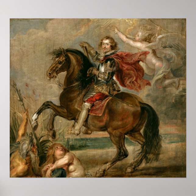 Rubens - Hertig av Buckingham till häst Poster (Framsidan)