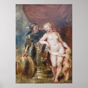 Rubens - Mars, Venus och Cupid Poster