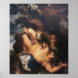 Rubens - Prometheus Bound (Philadelphia Museum) Poster