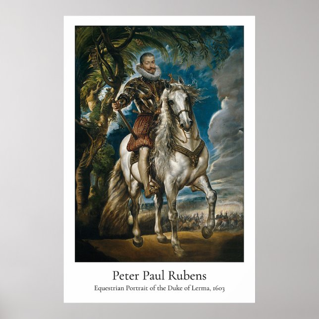 Rubens – Riddarporträtt av hertigen av Lerma Poster (Framsidan)