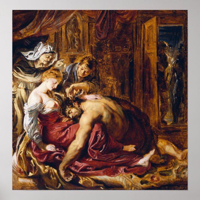 Rubens - Samson och Delilah Poster (Framsidan)