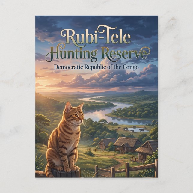 Rubi-Tele jakt reservat Vykort (Framsida)