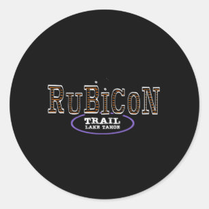 Rubicon Trail Off Road Sjö Tahoe California Runt Klistermärke