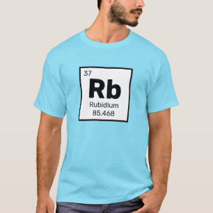 Rubidium/Periodic Bord - Rb Inslag T-Shirt