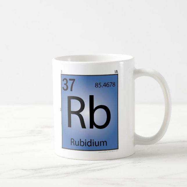 Rubidium (Rb)inslagmugg Kaffemugg (Höger)