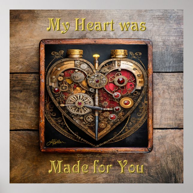 Rubies and Gears Heart Steampunk Series Poster (Framsidan)