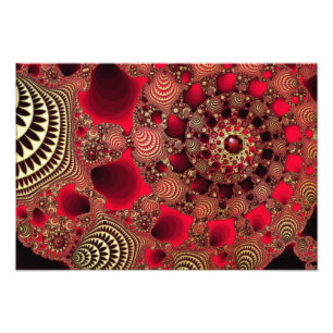 Rubies & Guld Photo Print Fototryck