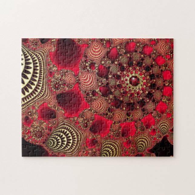 Rubies & Guld Puzzle Pussel (Horisontell)