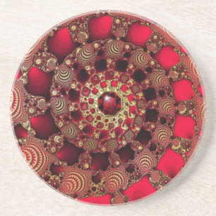 Rubies & Guld Underlägg Sandsten
