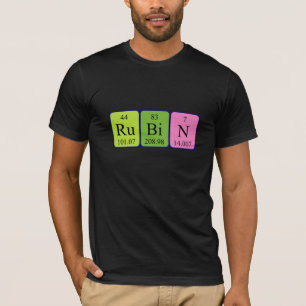 Rubin, periodisk skjorta bord namn tee shirt