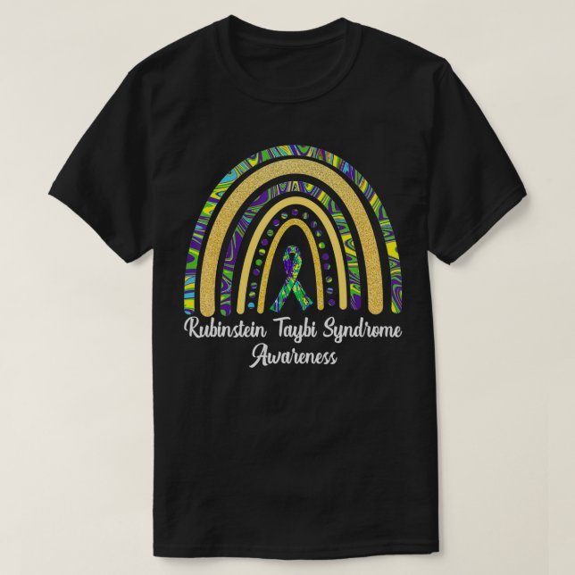 Rubinstein Taybi Syndrome Awareness RTS Rainbow & T Shirt (Design framsida)