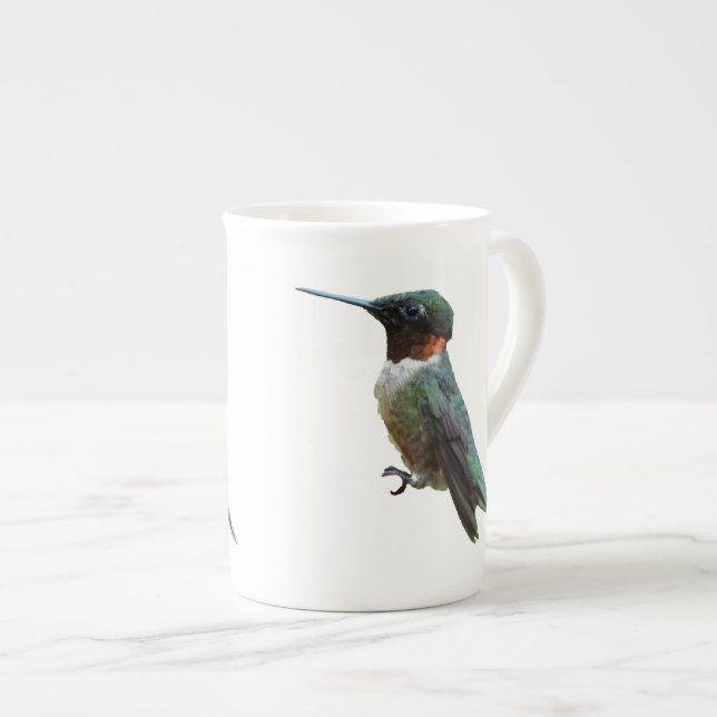 Rubinstrupekolibri Fågel fotografering Benporslin Mugg (Framsida höger)