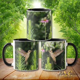 Rubinstrupekolibri "In Flowers" Mugg