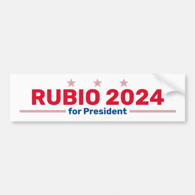 Rubio 2024-klistermärke bildekal (Framsidan)
