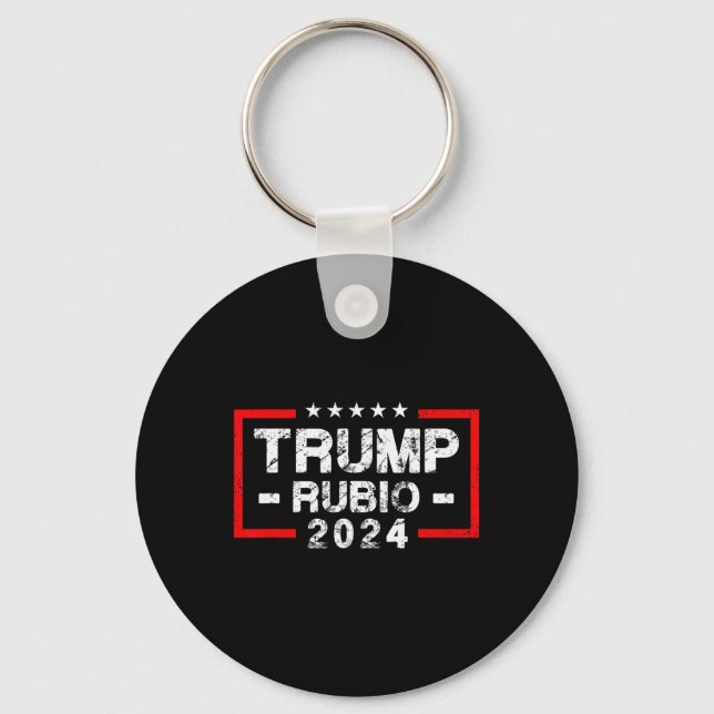 Rubio 2024 US Flagga - valordförande 2024 Nyckelring (Framsida)