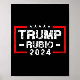 Rubio 2024 US Flagga - valordförande 2024 Poster