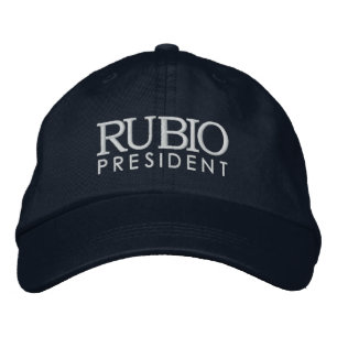 Rubio för president broderad keps
