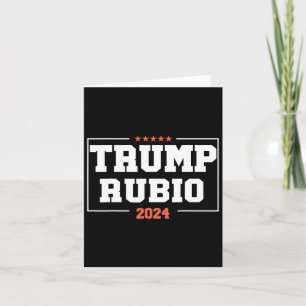 Rubio till president 2024, Kampanj Kort