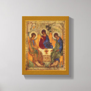 Rublev Trinity på bord Canvastryck