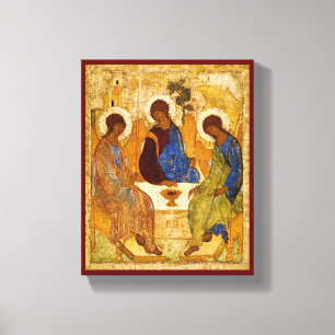 Rublev Trinity vid Bord Canvastryck