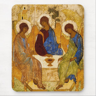 Rublev Trinity vid Bord Musmatta