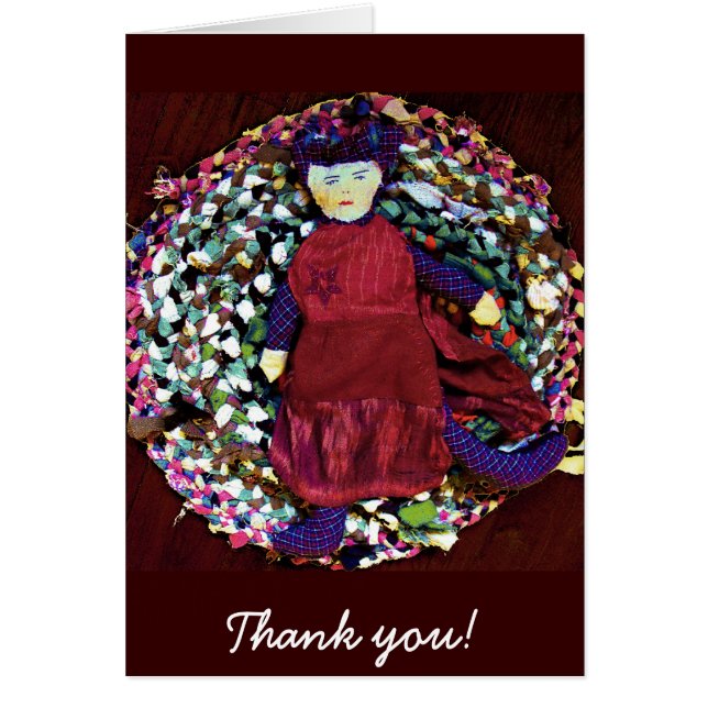 Rubra Rag Queen Hälsningskort (Framsidan)