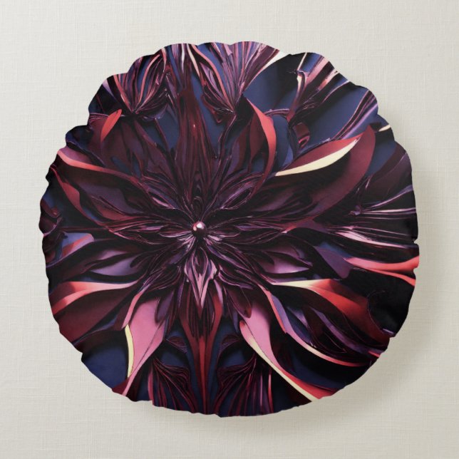 Rubrik: "Chic Comfort Dekorativ kudde: Perfekt Ble Rund Kudde (Framsidan)