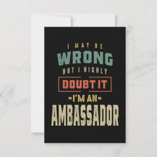 Rubrik för ambassadör OSA kort