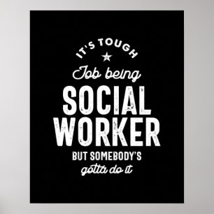 Rubrik för arbetares jobb i social poster