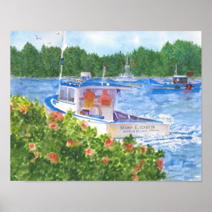 Rubrik för att sälja bröst är Maine Poster