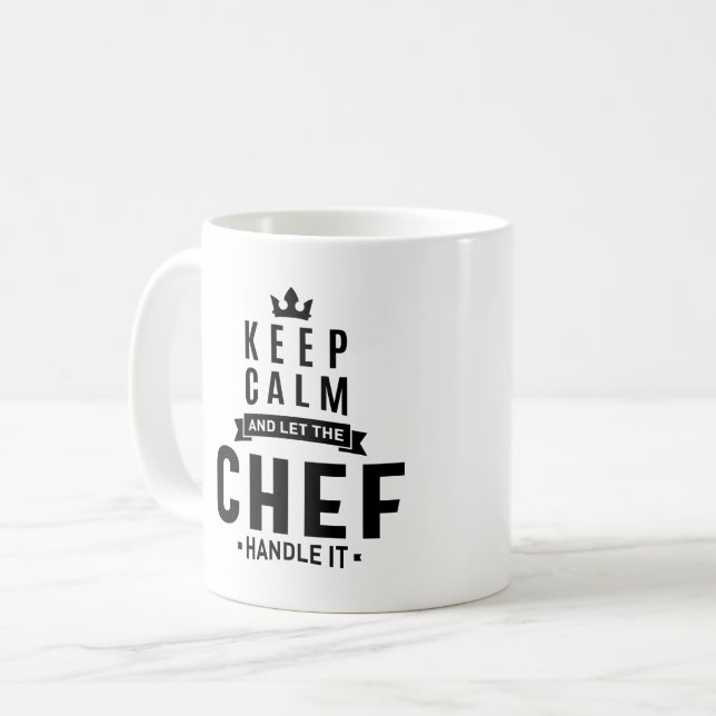 Rubrik för Chef Work Job Gift Kaffemugg (Framsida vänster)