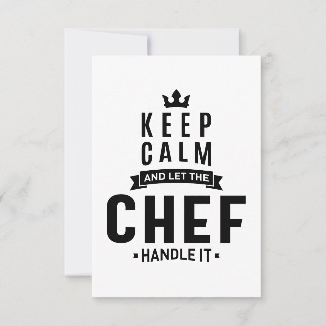 Rubrik för Chef Work Job Gift OSA Kort (Framsida)