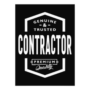 Rubrik för entreprenadjobb för entreprenör fototryck