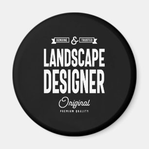 Rubrik för liggande designerjobb magnet