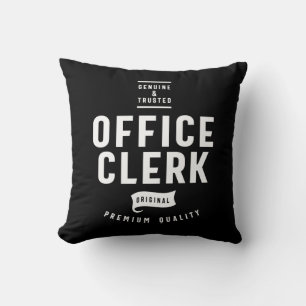 Rubrik för Office Clerk-jobb - Gift Kudde