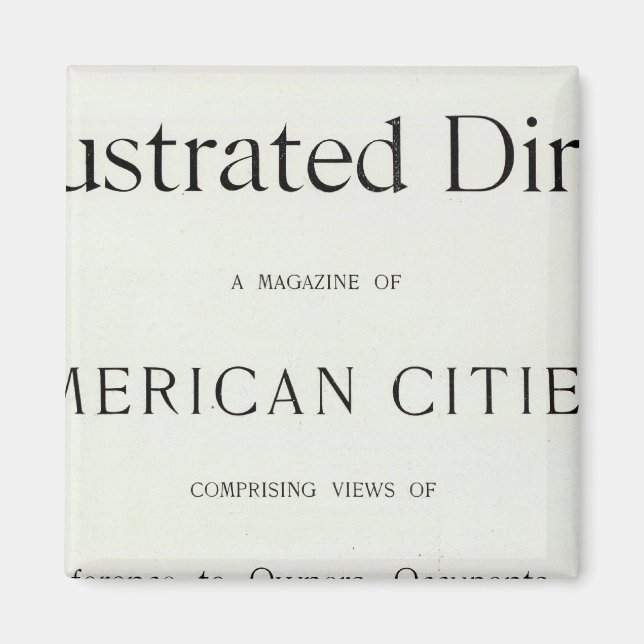 Rubrik för San Francisco California Magnet (Framsidan)