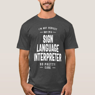 Rubrik för teckenspråkstolk för funktionsfel i job t shirt