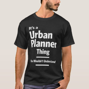 Rubrik för urbansplaneringsjobb t shirt