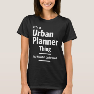 Rubrik för urbansplaneringsjobb t shirt