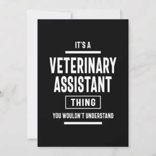 Rubrik för veterinärassistentjobb tack kort
