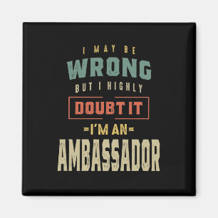 Rubrik på ambassadörsjobb magnet