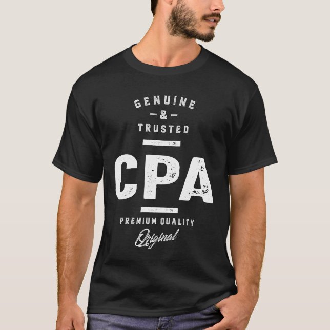 Rubrik på arbetsuppgift i CPA T Shirt (Framsida)