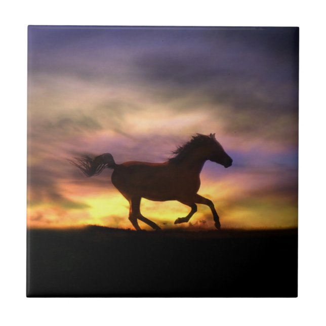 Rubrik på hästkonst kakelplatta (Framsidan)