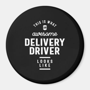 Rubrik på leveransdrivrutinsjobb magnet