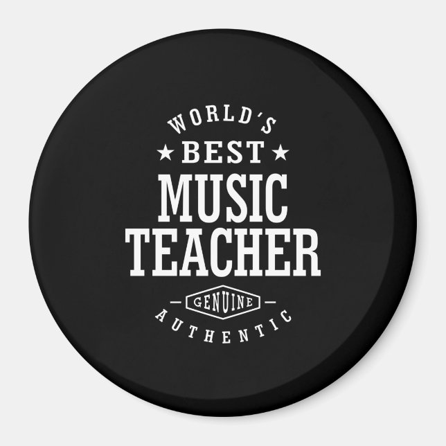 Rubrik på Music Teacher-jobb Magnet (Framsidan)