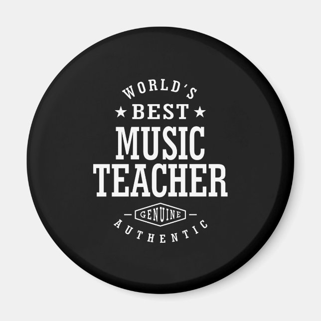 Rubrik på Music Teacher-jobb Magnet (Framsidan)