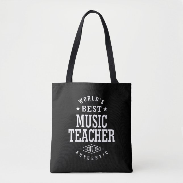 Rubrik på Music Teacher-jobb Tygkasse (Framsida)