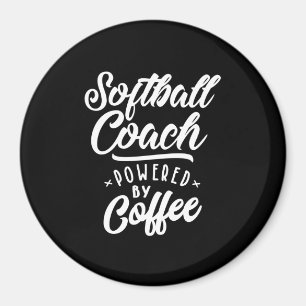 Rubrik på Softball Coach-jobb Magnet