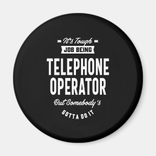 Rubrik på telefonoperatörsjobb magnet